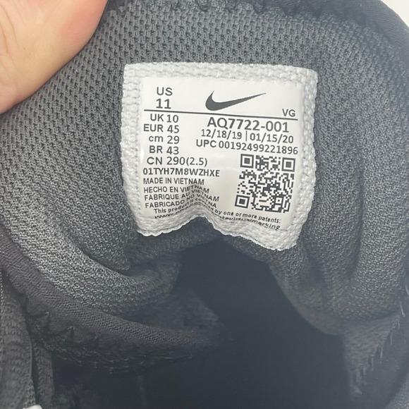 Nike Force Trout 7 Pro MCS Black White Baseball Cleats Men's Size 11 AQ7722 001 - Picture 5 of 6